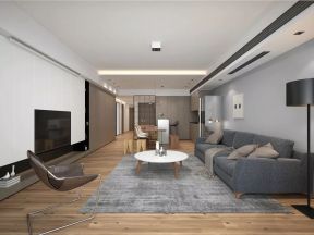 220平现代大户型客厅装修设计效果图