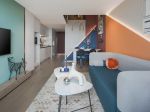 蓝光·雍锦府混搭风格81平米二居室装修效果图案例