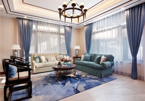 泰禾北京院子二期新中式风格570平米别墅装修案例
