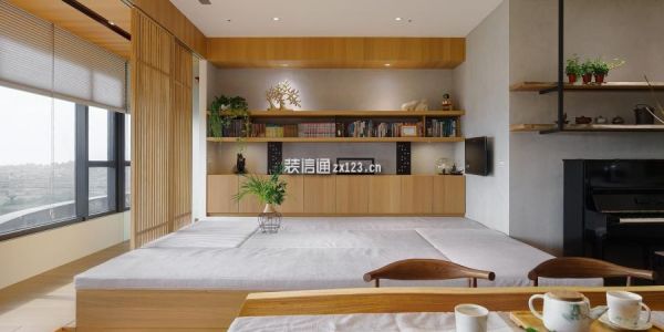 新希望锦悦北府110平米三居室日式风格装修案例
