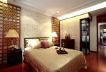 东南亚风格卧室床头背景墙装修图片