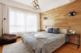 100平米现代风格卧室床头背景墙装修效果图