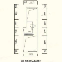 跃层装修前 4室2厅2卫 建筑面积：约138平米