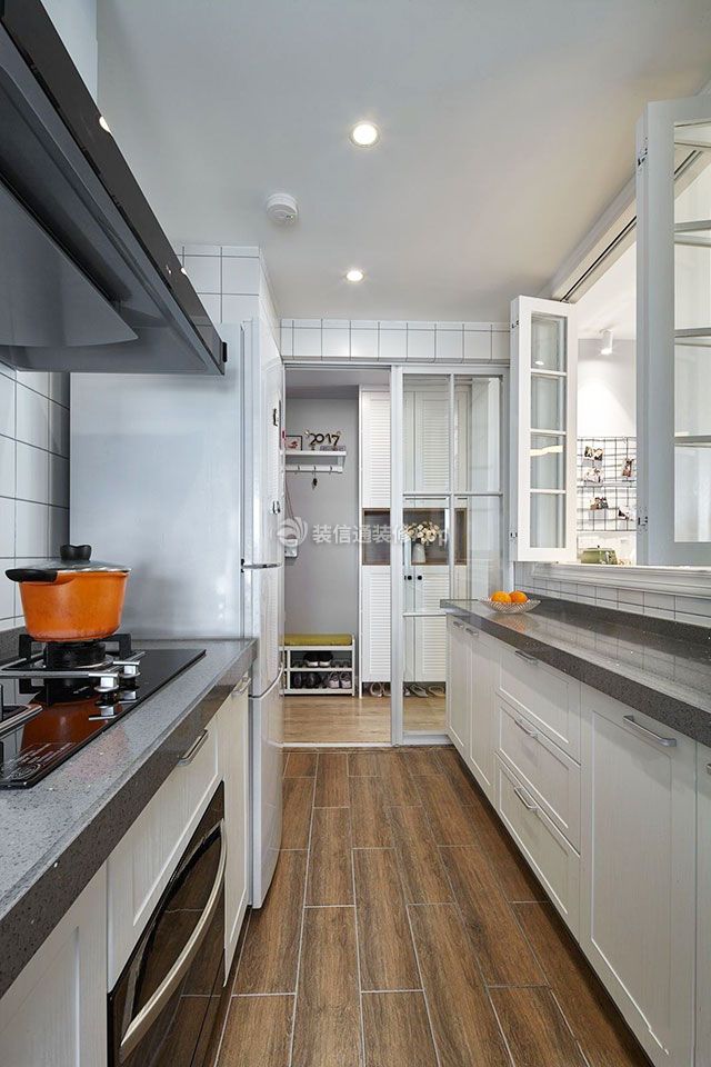 65平米简欧风格两室一厅厨房装修效果图