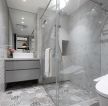 90平米卫生间淋浴房玻璃装修效果图大全