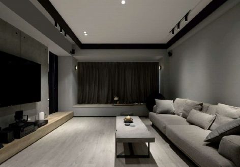 碧桂园·天玺湾简约风格110平米三居室装修效果图案例