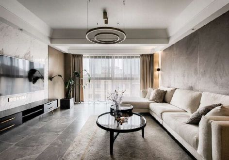 领地.蘭台府现代风格115平米三居室装修效果图案例