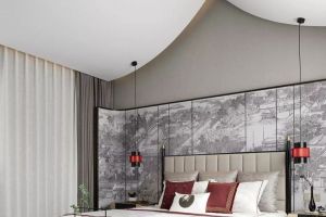 新中式风格200平米别墅设计 叠翠鎏金东方空间