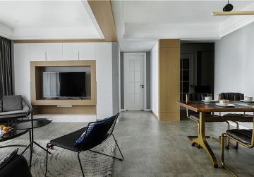 朗诗里程120平三居室现代简约风格装修案例