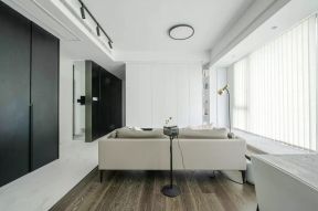 黑白灰风格家庭客厅设计装修图片