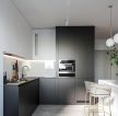 现代简约风格小公寓整体厨房装修效果图