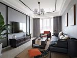 新力江悦新中式风格81平米三居室装修效果图案例