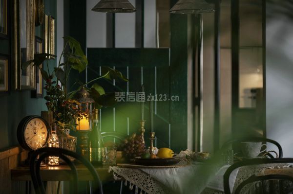 中式田园餐厅设计装修效果图