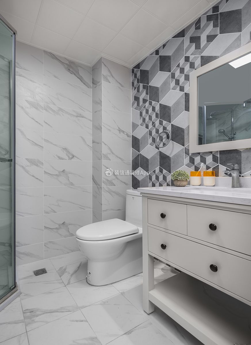 浴室瓷砖搭配效果图图片