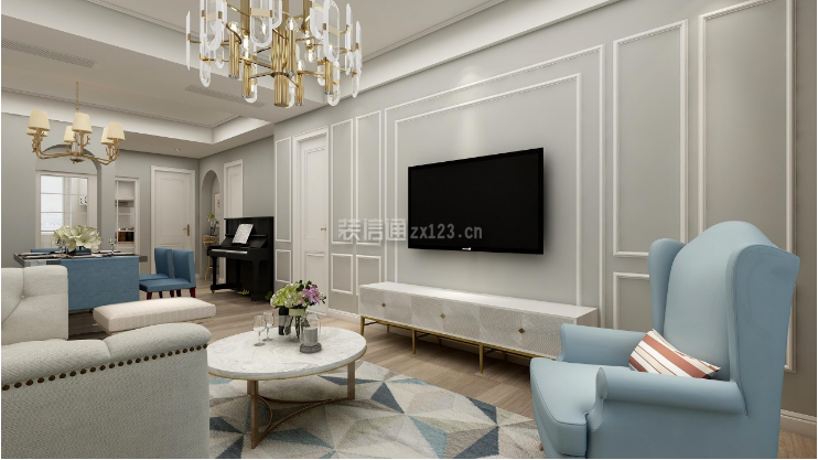 欧式客厅电视墙设计 欧式客厅电视墙效果图 