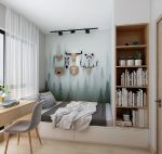 中海世家80平米三居室现代风格装修案例