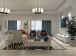 美的国宾府现代风格150平米三居室装修效果图案例