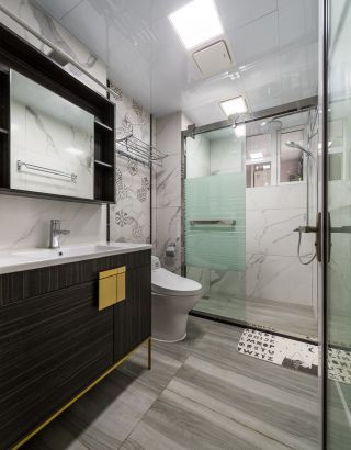 现代风格房屋卫生间瓷砖装修效果图片