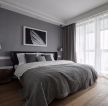 北欧风格样板间卧室床头背景墙设计图