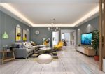 银领国际现代风格129平米三居室装修案例