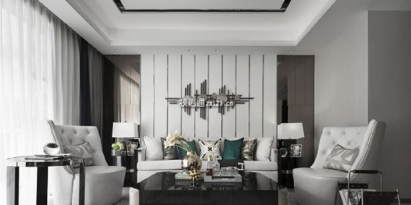 金象泰紫薇花园现代风格135平米三居室装修效果图案例