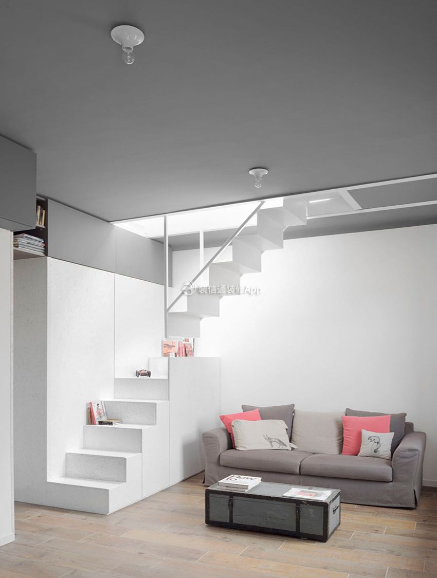 30平米loft公寓客厅装修设计效果图