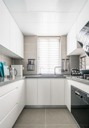 厨房橱柜效果图 白色厨房装修效果图大全