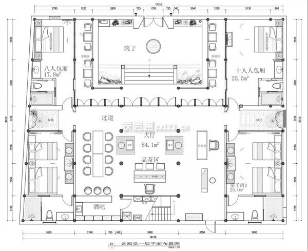 古代酒楼平面图图片