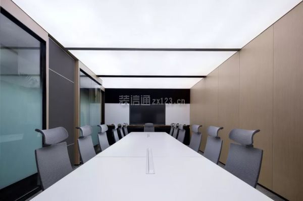 中式办公空间会议室装修效果图