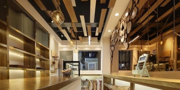 餐饮店现代风格60㎡设计方案