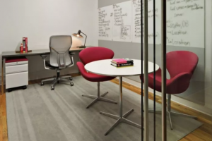 深圳办公室装修：300平米龙岗金融公司办公空间设计效果图案例