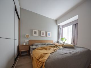 现代北欧风格三居室卧室装修效果图片