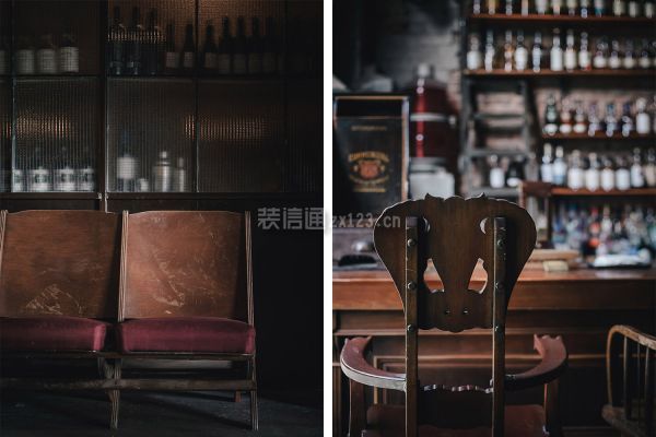 美式复古酒吧家具装修效果图