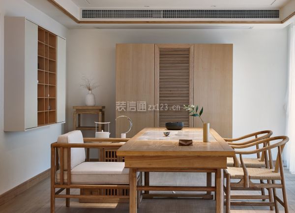 新中式别墅茶室设计效果图