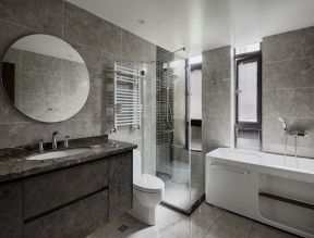 150平米现代家庭卫生间淋浴房装修效果图