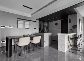150平米现代风格室内餐厅吧台装修效果图