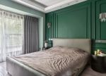 130平米卧室绿色背景墙装修效果图赏析