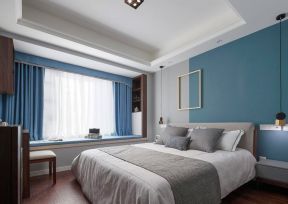 卧室飘窗装修风格 卧室床头效果图 卧室床头造型效果图