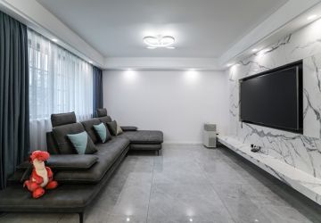 吴淞三村现代128平米三居室公寓装修案例