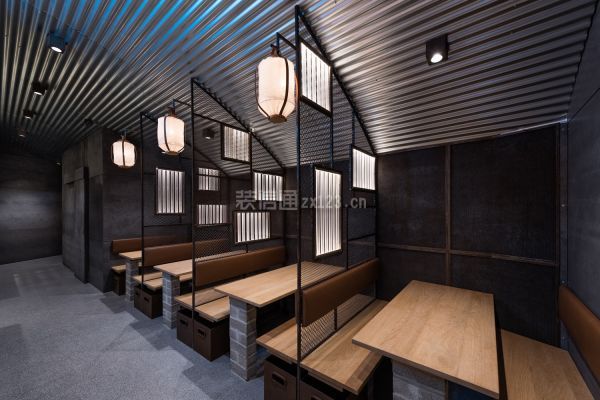 日式寿司店墙面设计