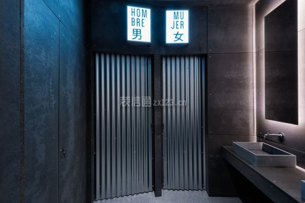 日式寿司店卫生间设计效果图