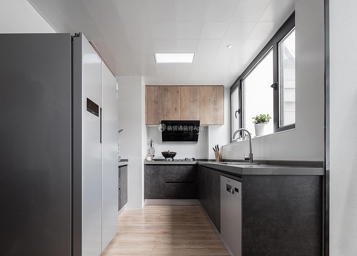 140平方简约风格厨房橱柜装修效果图