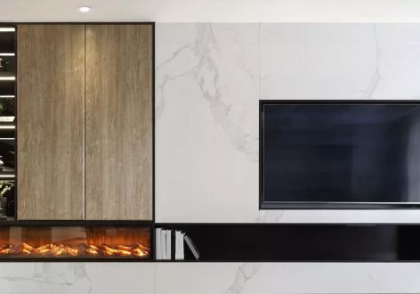 金科·集美嘉悦105平米现代极简三居室装修案例