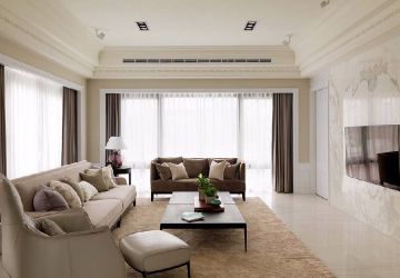 九嶷明珠现代风格98平米二居室装修效果图案例