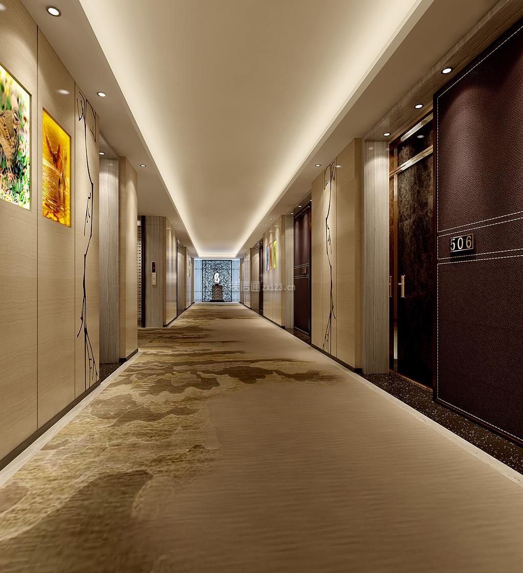 1000平米商务酒店装修设计案例