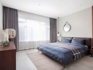 120平米现代卧室窗帘装修效果图片