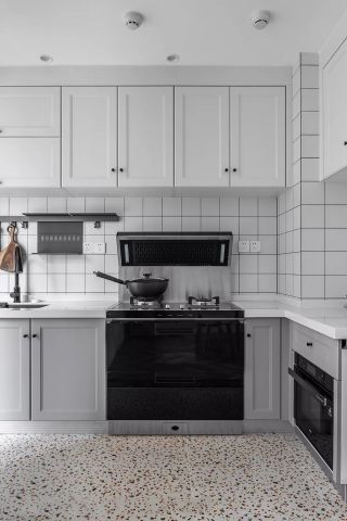80平米简欧风格厨房装修效果图片