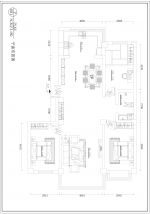 北陵家属院130平米中式三居室装修案例