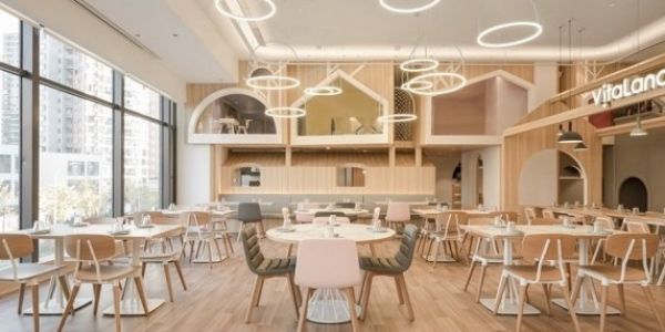 亲子餐厅现代风格400㎡设计方案