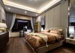 上海高档别墅卧室床头造型装修设计图